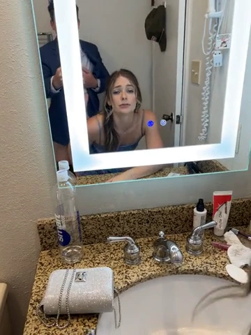 Naughty bridesmaid steals away to give me a blowjob porn video